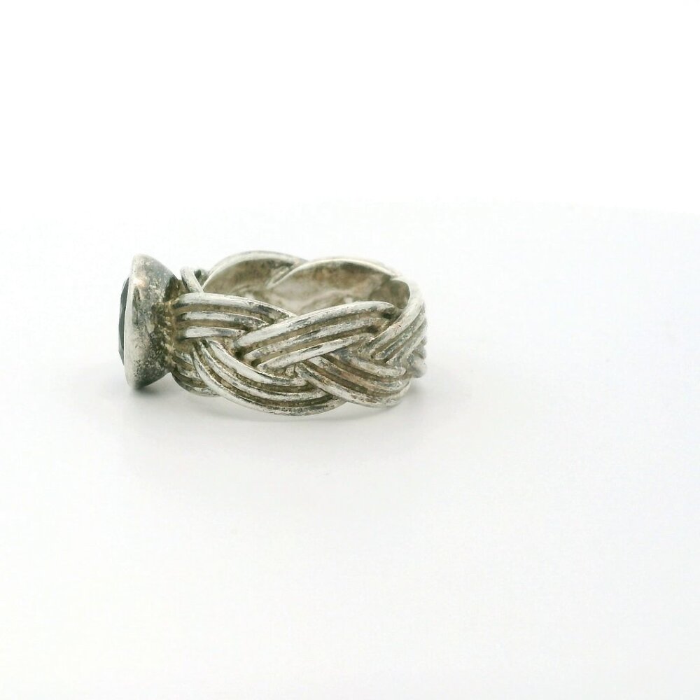 Pandora Sterling Silver Tied Together Pink Amethyst Ring - Size 7.5 - Picture 4 of 4